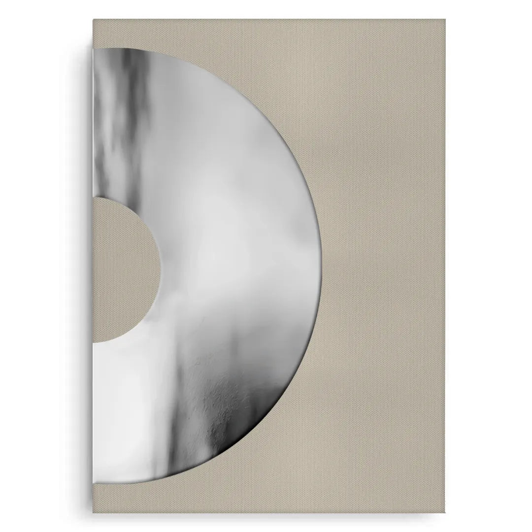 2Metallic Split Circle Set of 2 - Canvas