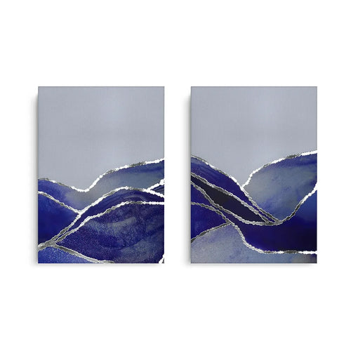 Midnight Fjord Set of 2 - Canvas