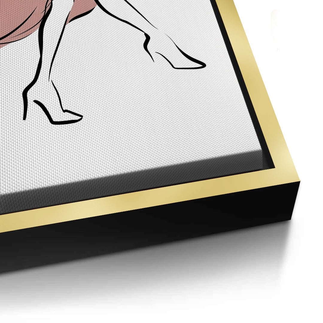 2Minimalist Dancing Woman - Canvas