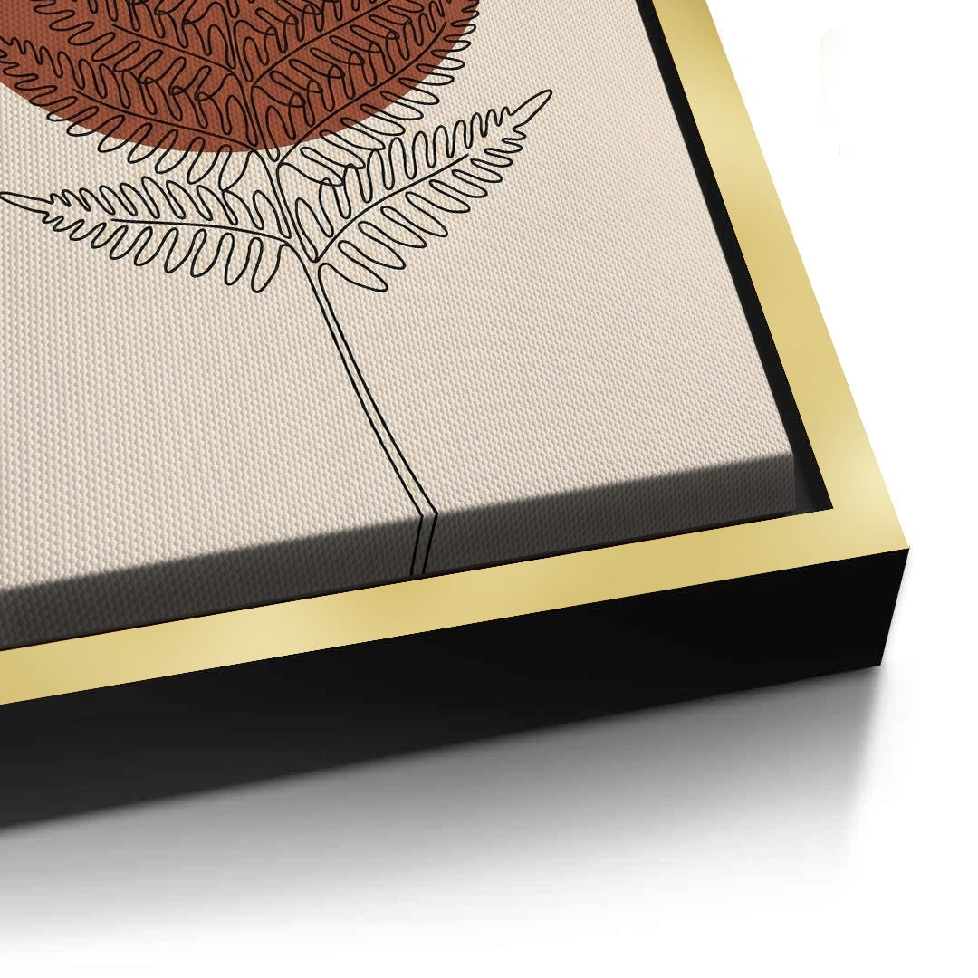 2Minimalist Fern Leaf - Canvas