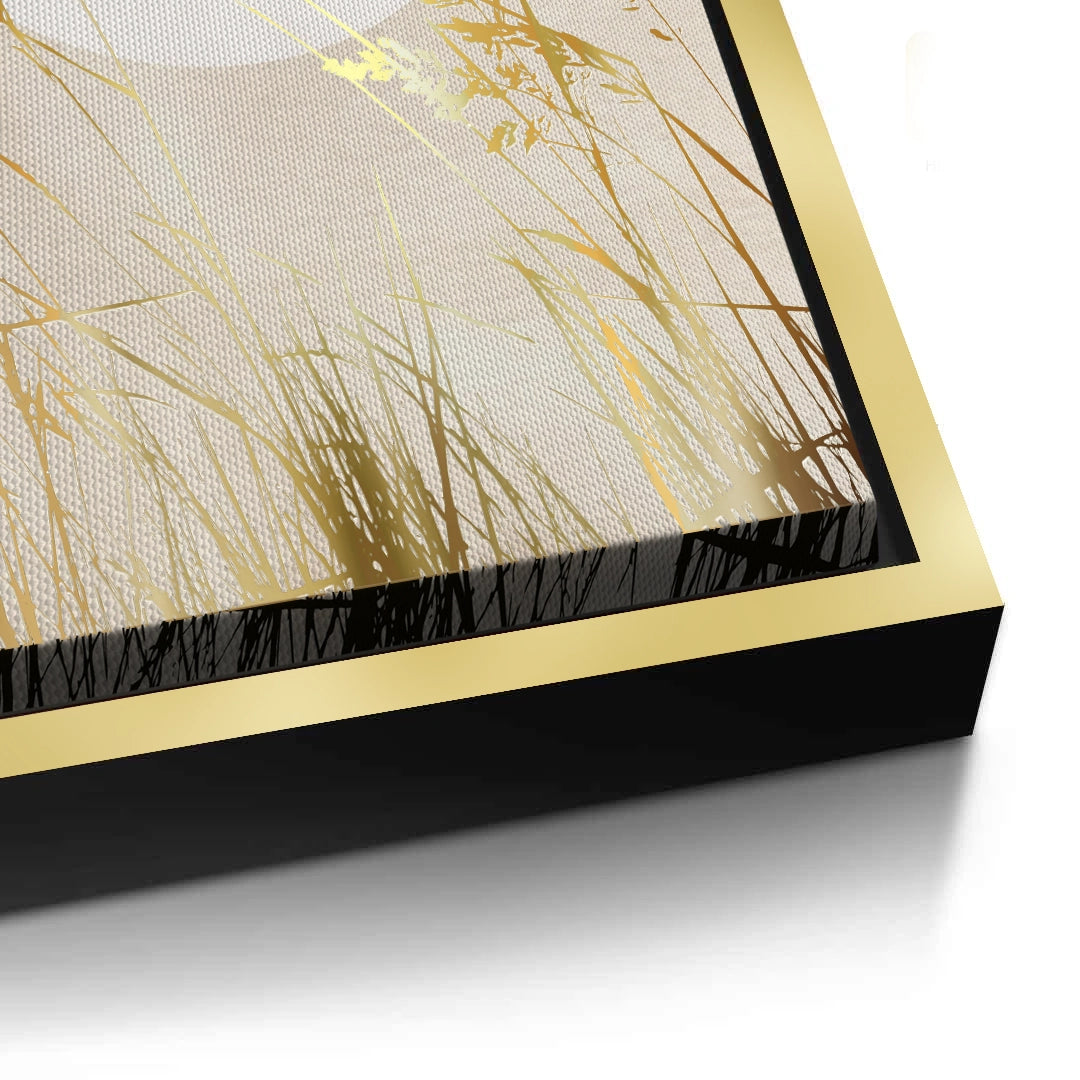 2Minimalist Gold Grass - Canvas