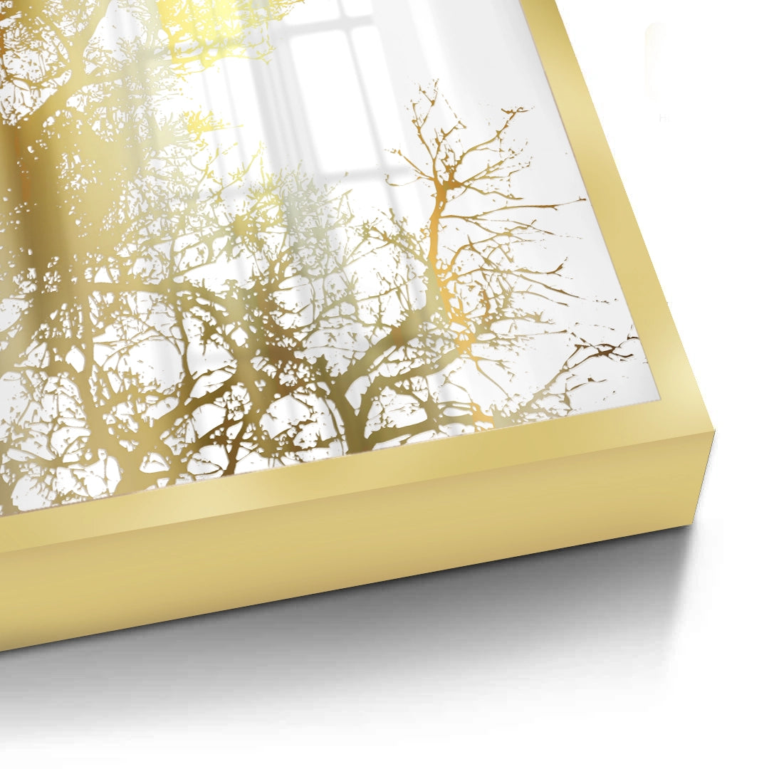 2Minimalist Gold Tree - Fine Art
