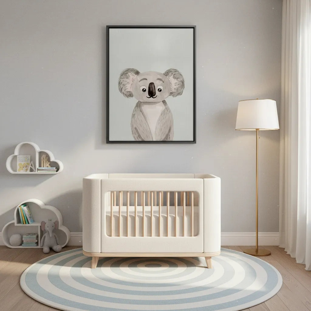 2Minimalist Koala Bear - Canvas