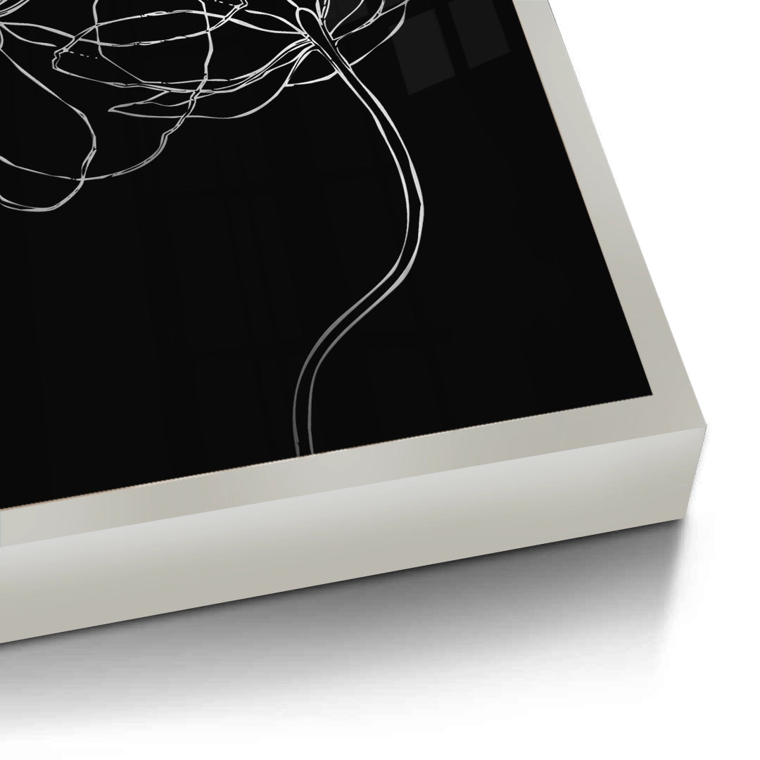 2Minimalist Monochrome Floral - Fine Art