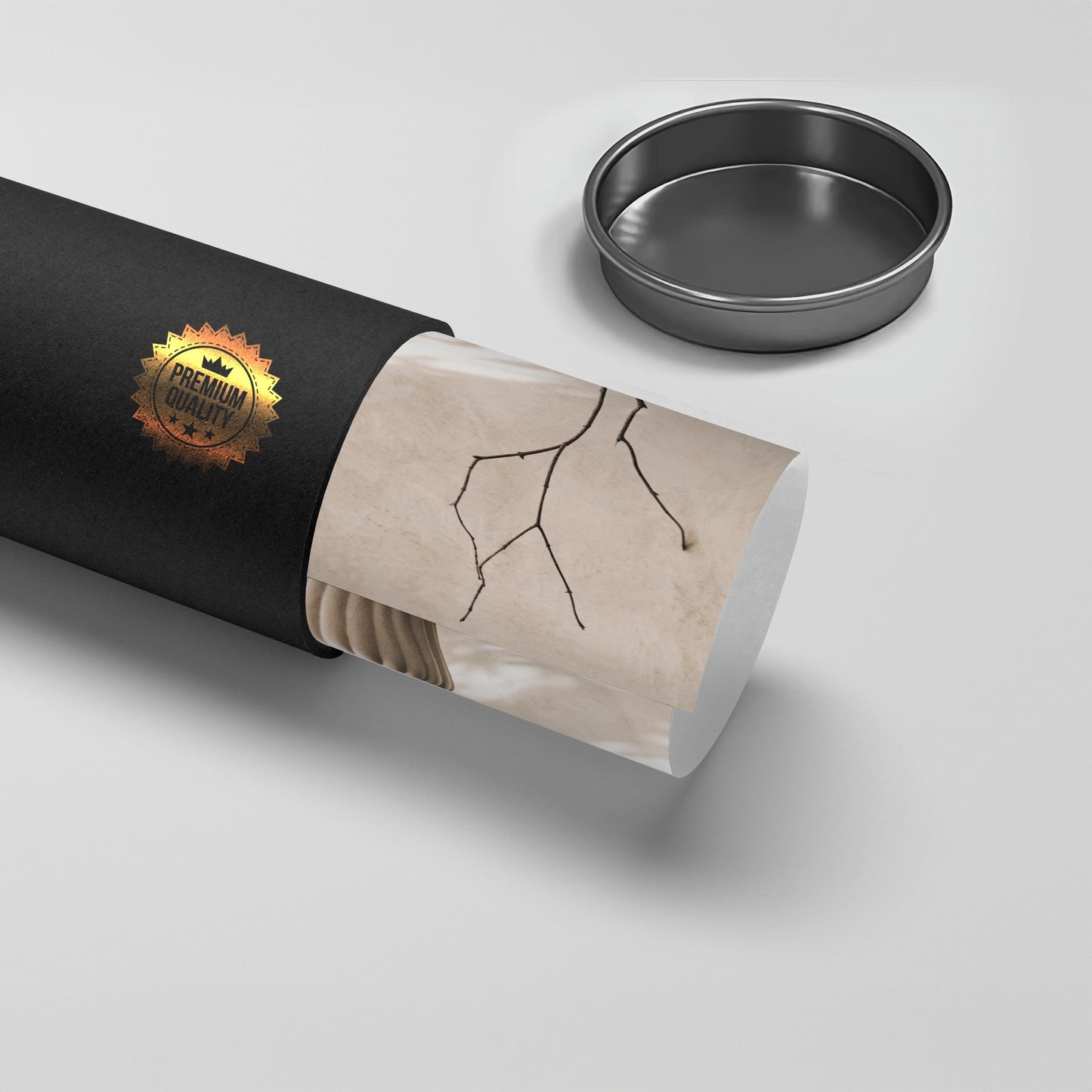 2Minimalist Neutral Ceramic Vase - Poster