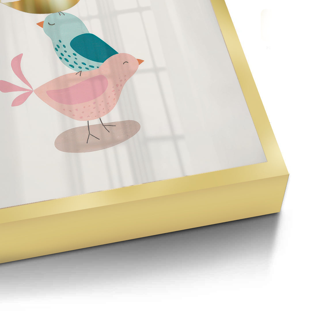 2Minimalist Stacked Birds - Fine Art