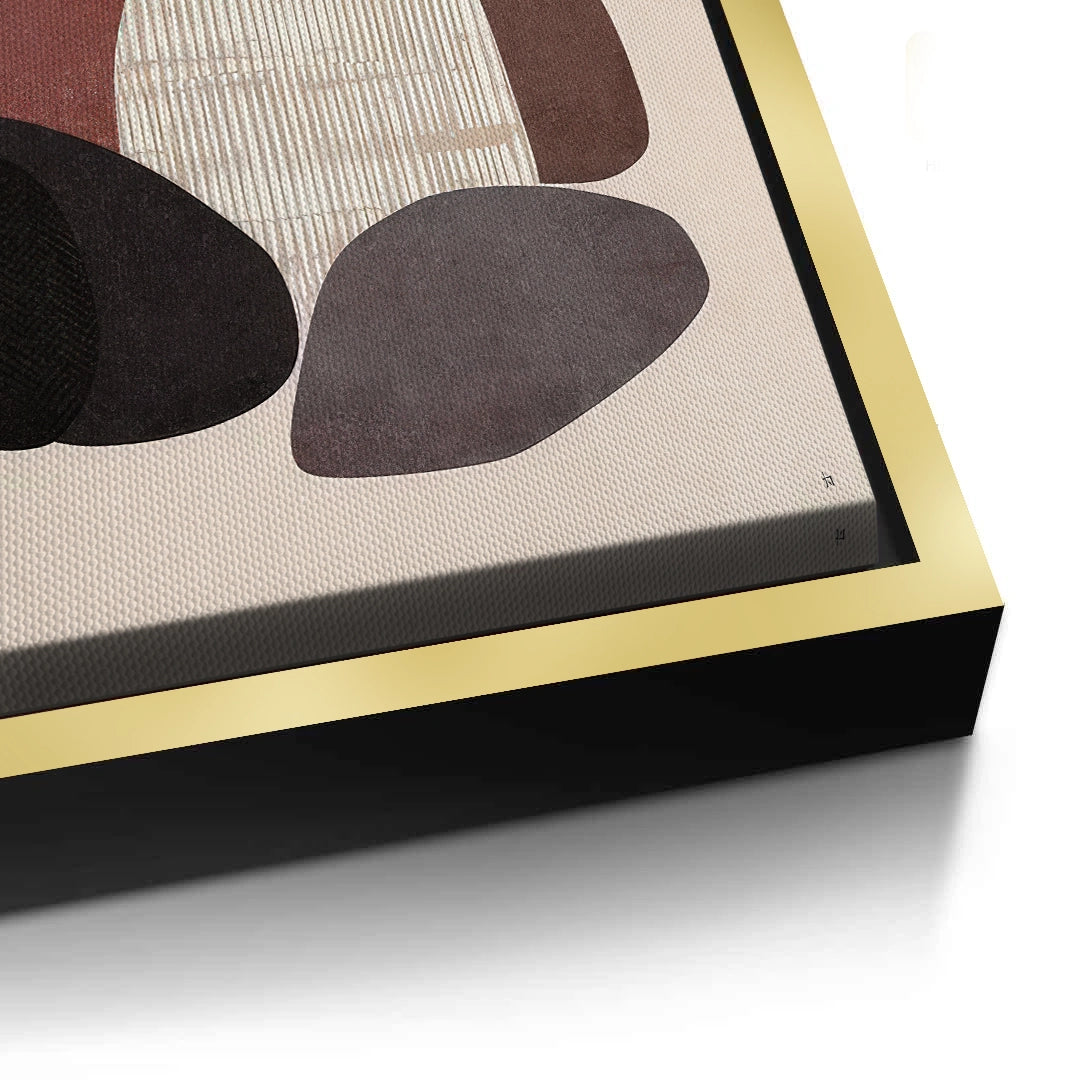 2Minimalist Stone Composition - Canvas