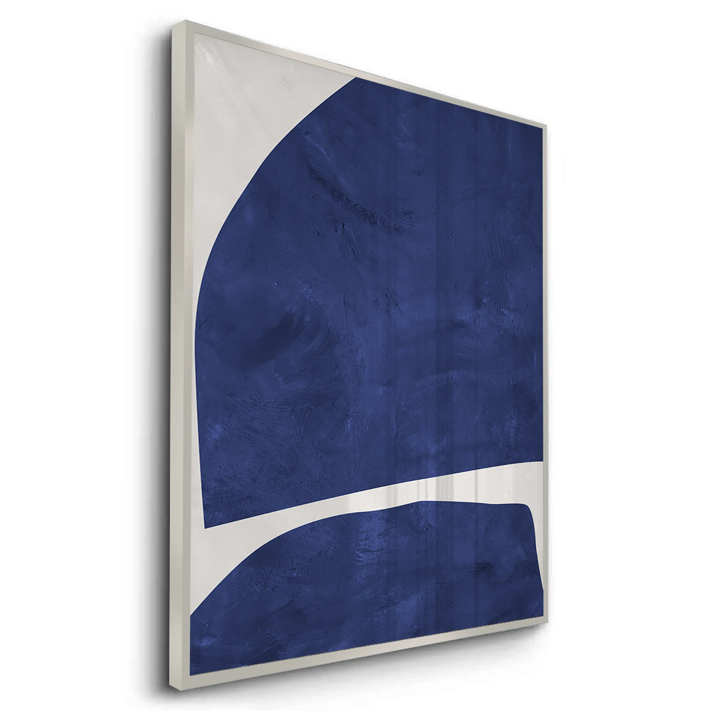 2Modern Blue Curve  - Fine Art