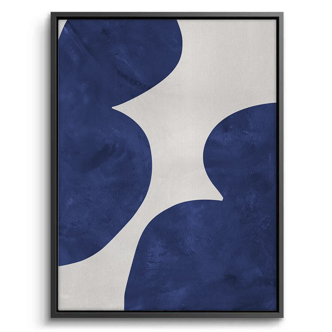 2Modern Blue and Beige - Canvas