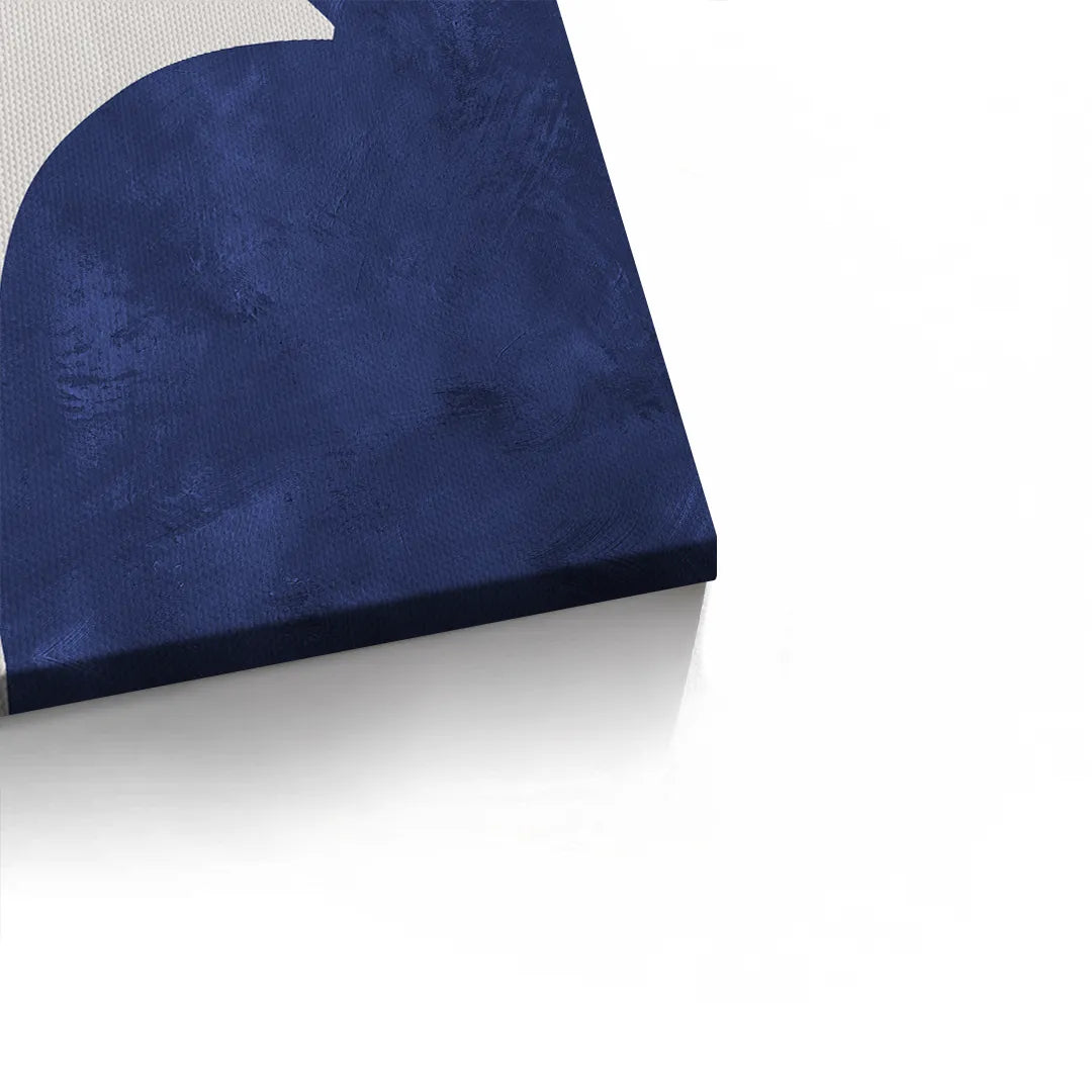 2Modern Blue and Beige - Canvas