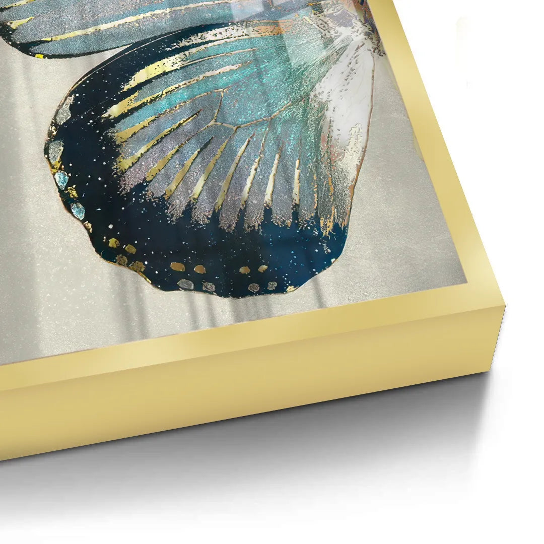 2Close-up of gold frame detail on butterfly fine art print
