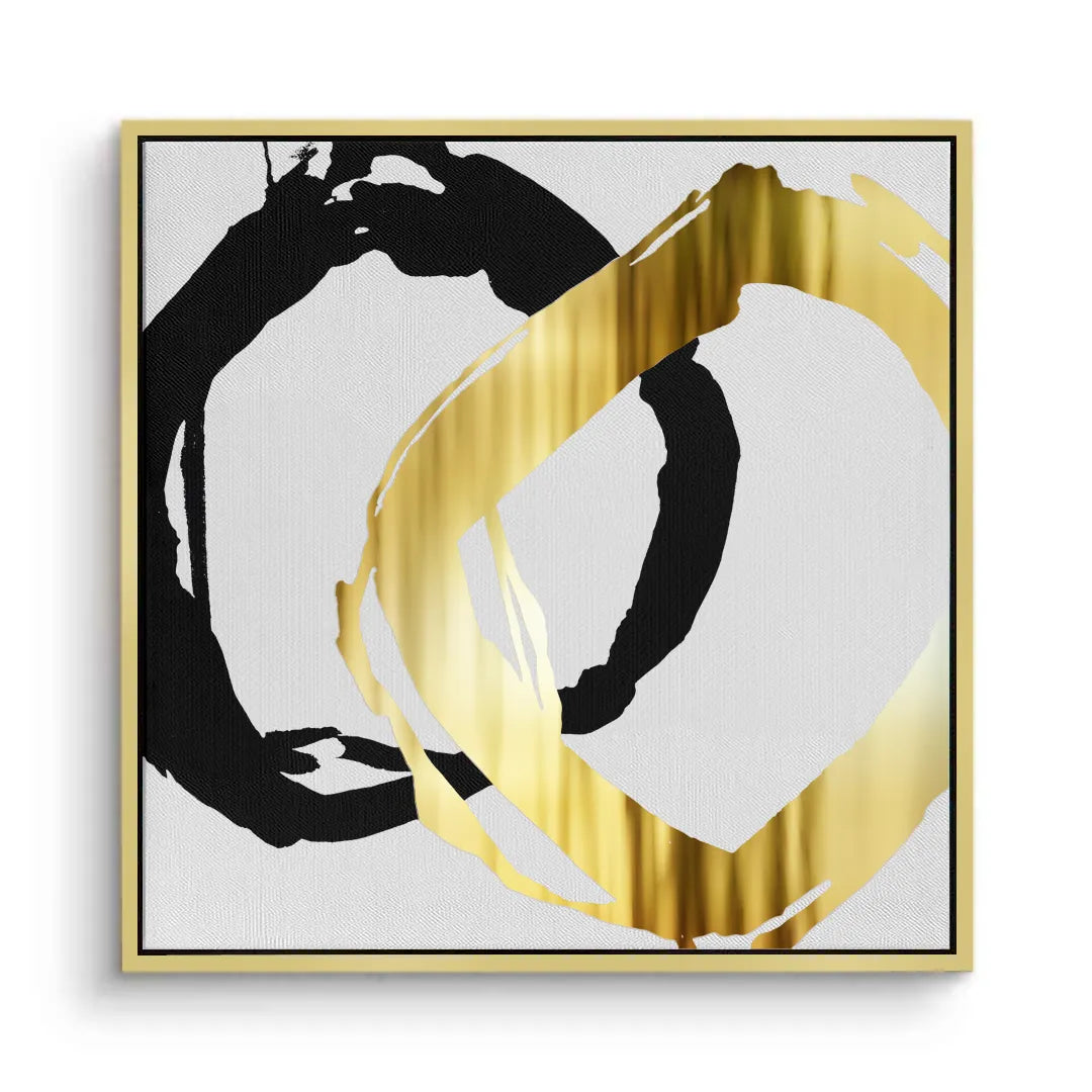 2Modern Interlocking Rings - Canvas