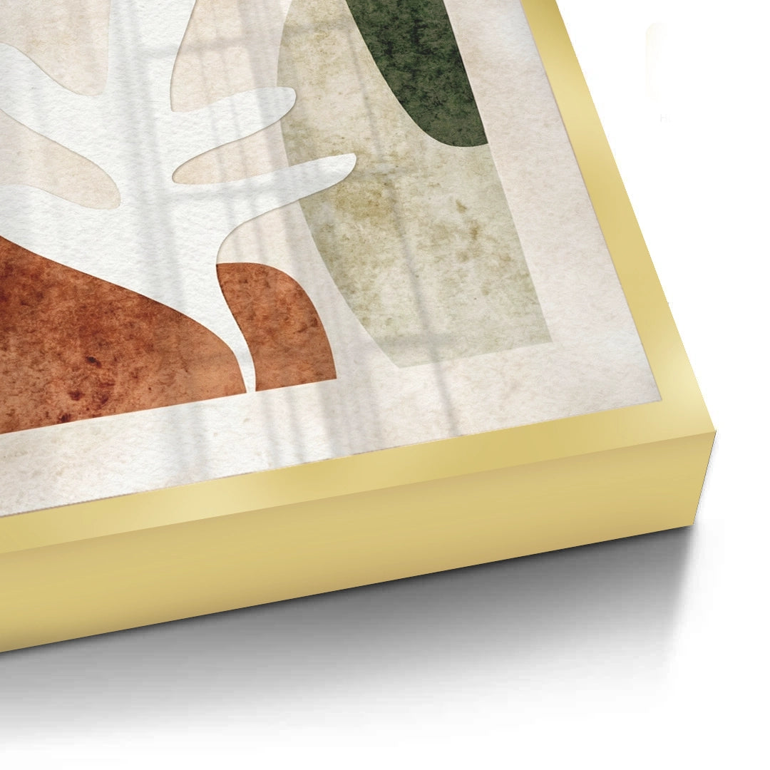 2Modern Organic Shapes Abstract - Fine Art