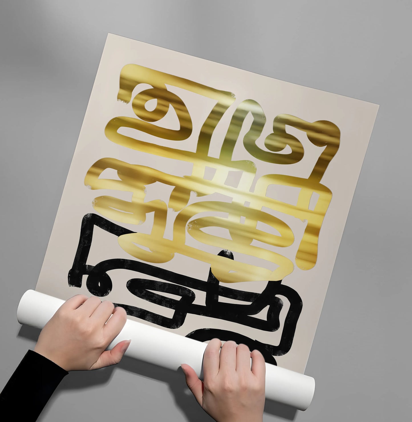 2Monochromatic Calligraphy - Poster