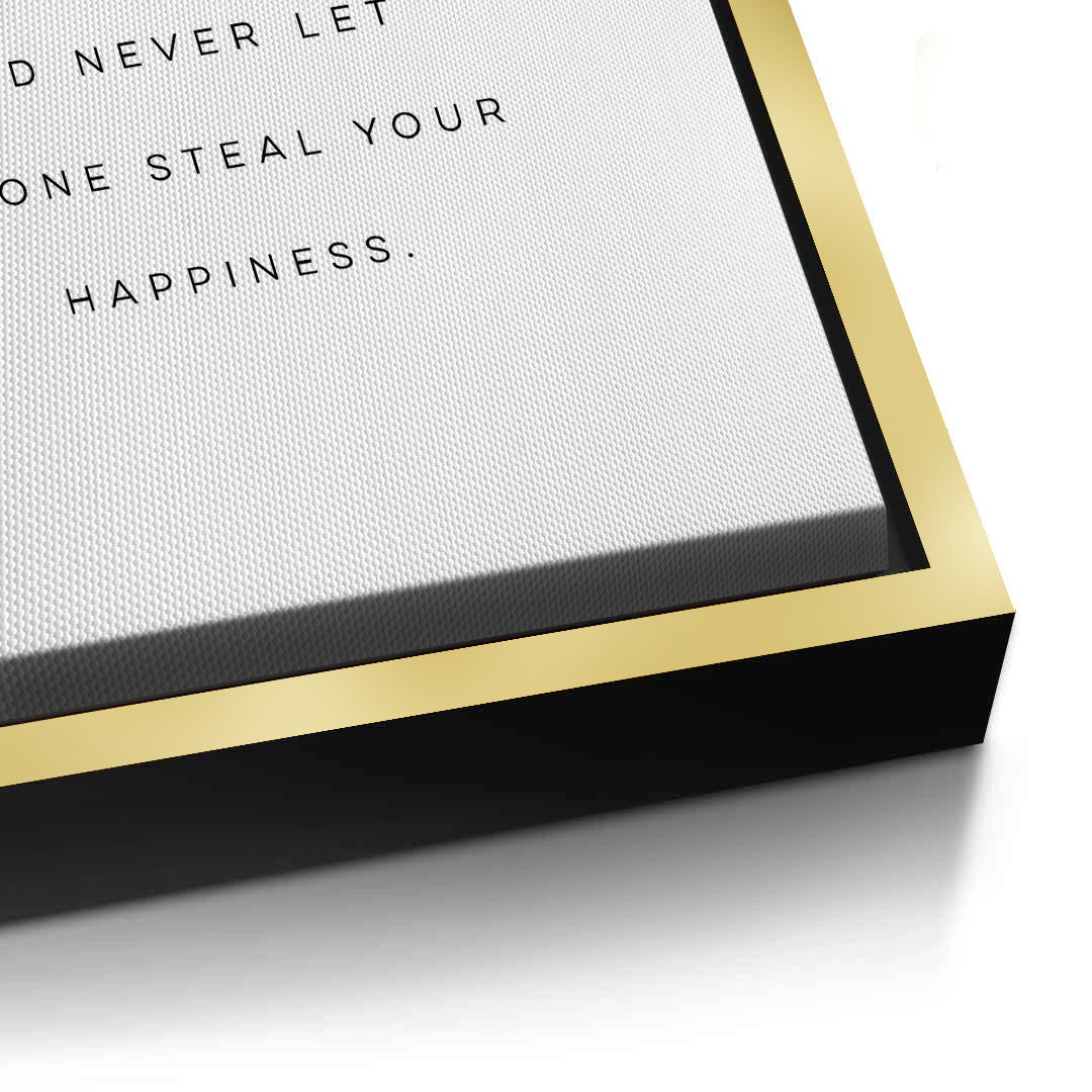 2Motivational Happiness Quote - Canvas