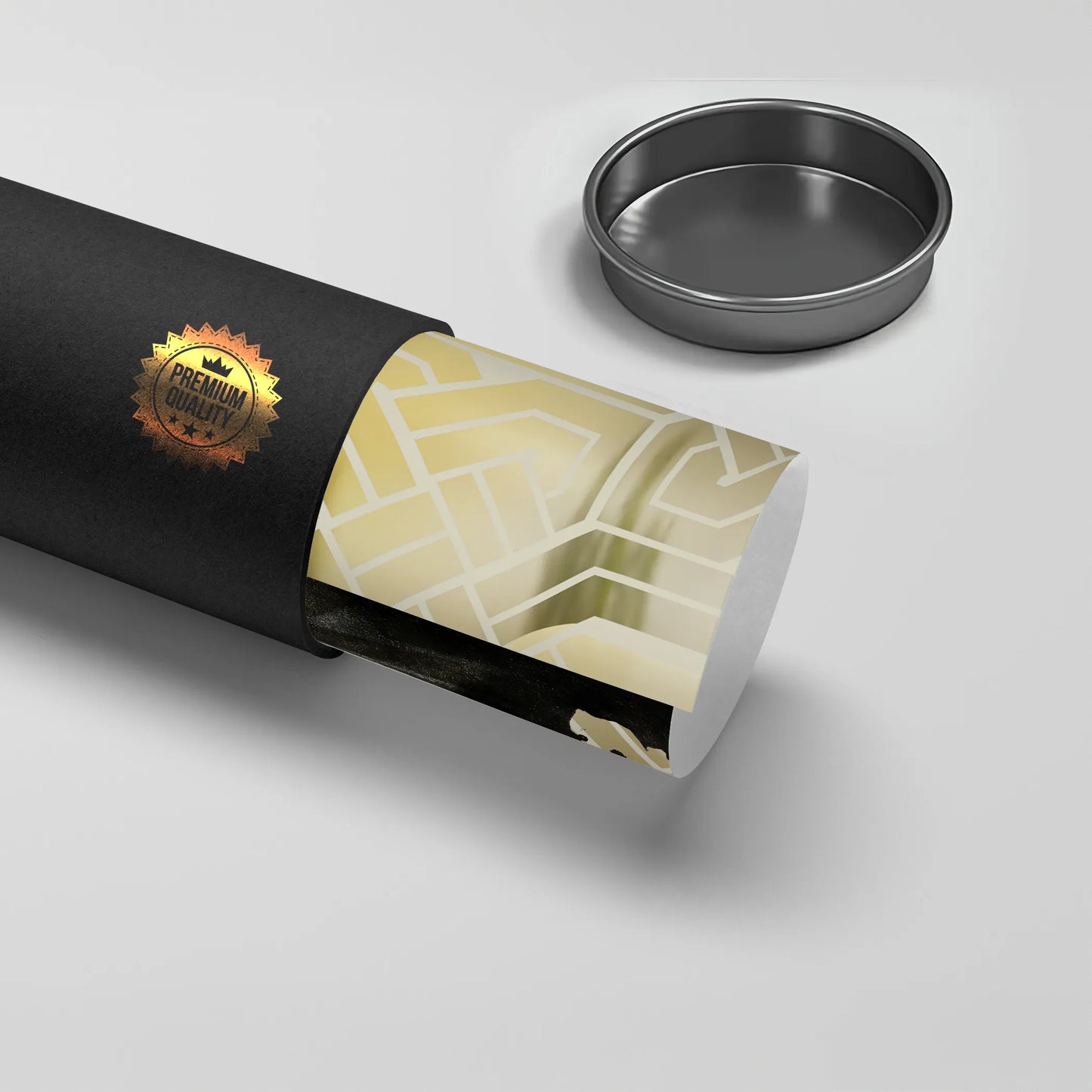 2Gold Geometric Abstract - Poster