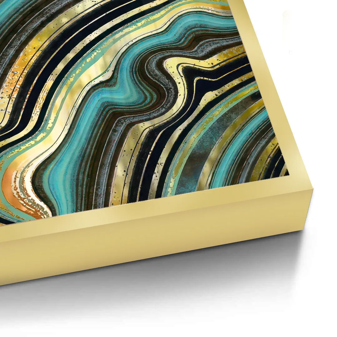 2Peacock Vein Set of 2 - Fine Art