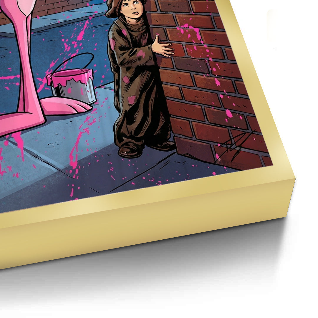 2Pink Panther & Charlie Chaplin - Fine Art