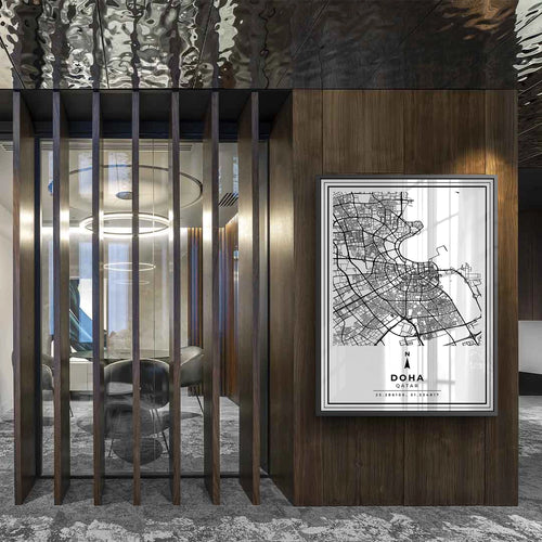 Doha Map - Acrylic