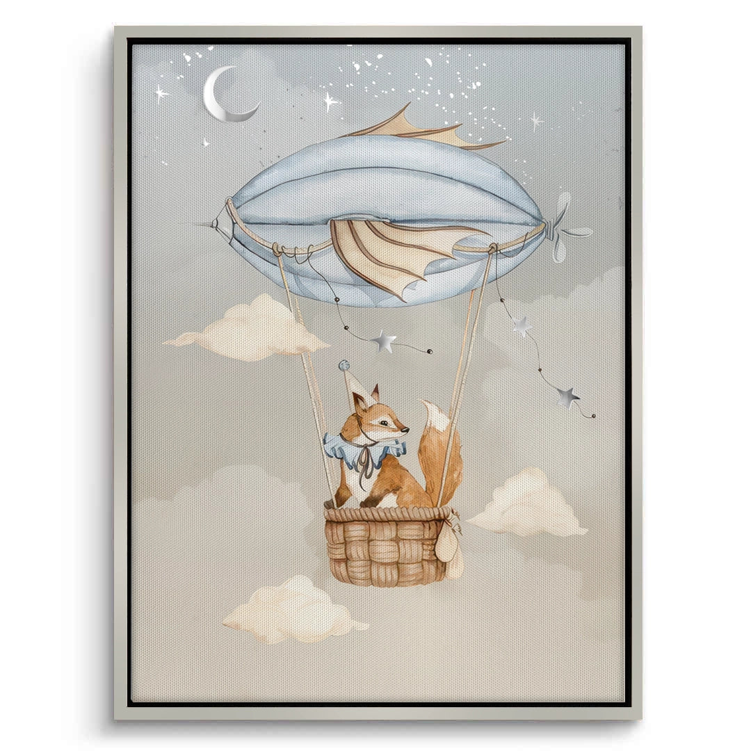 2Dreamy Fox and Deer Balloon Set of 2 - Canvas