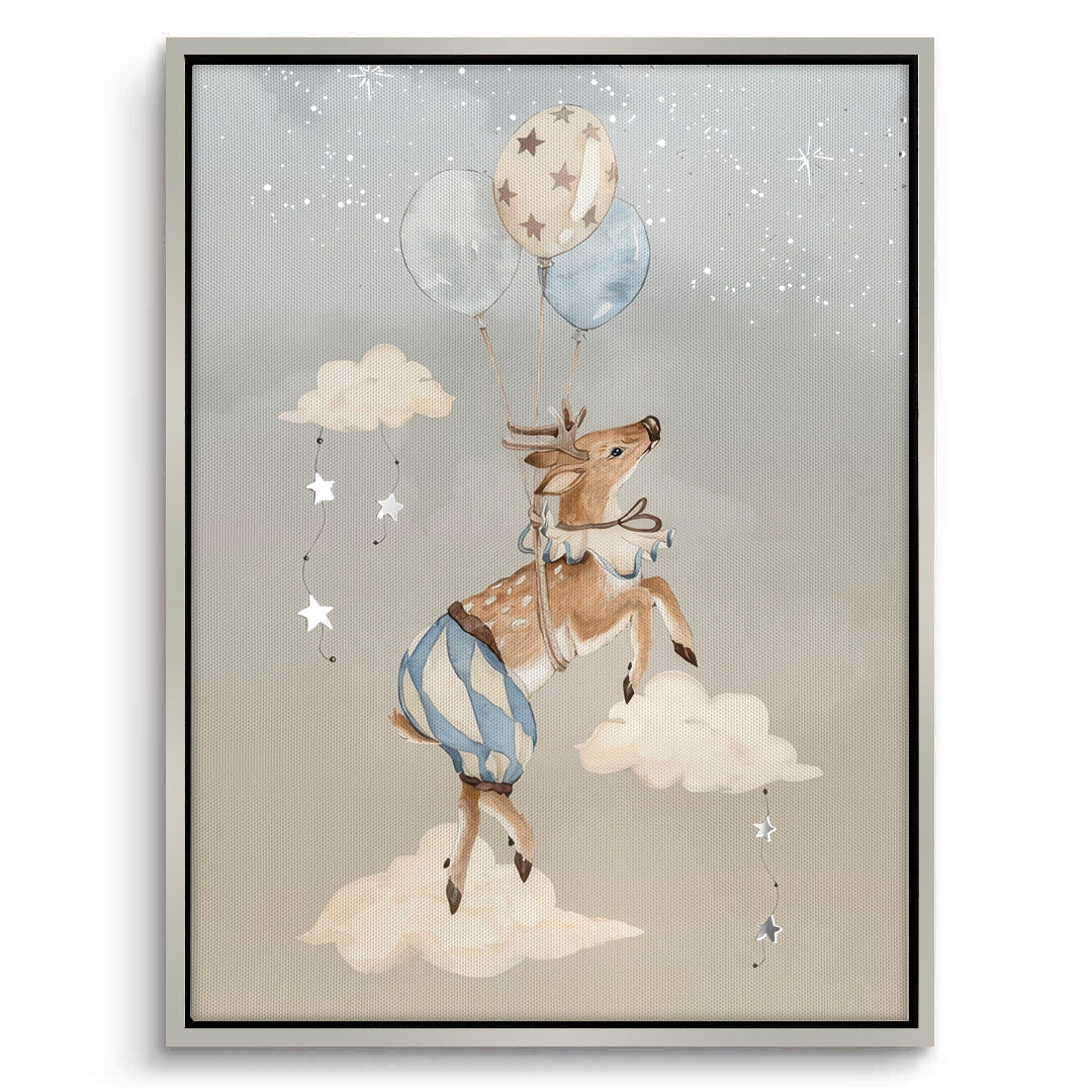 2Dreamy Fox and Deer Balloon Set of 2 - Canvas