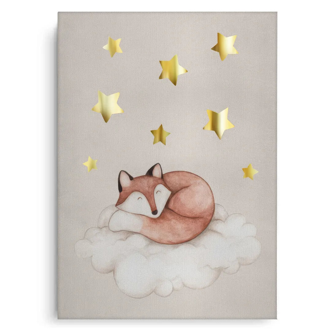2Sleeping Fox - Canvas