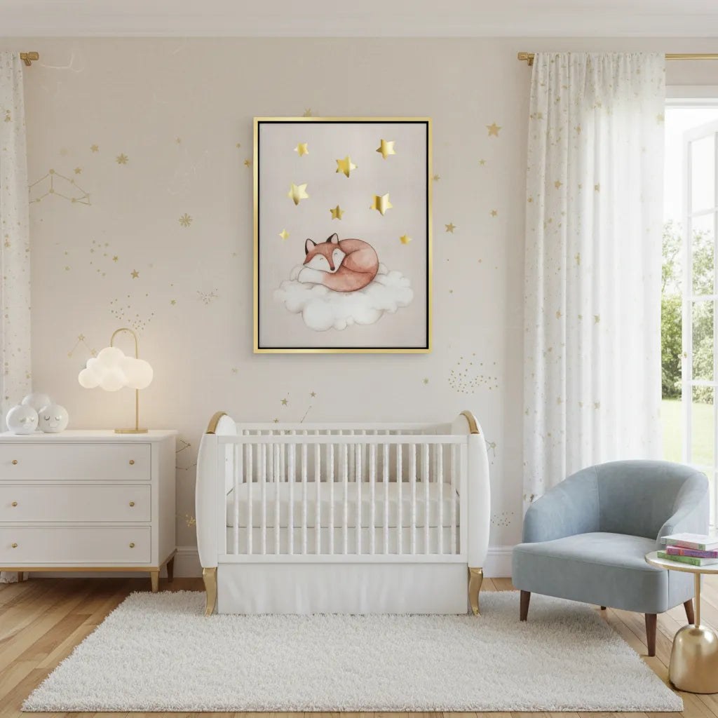 2Sleeping Fox - Canvas