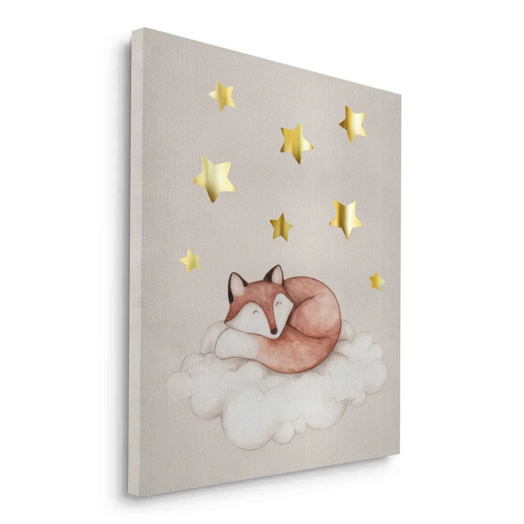 2Sleeping Fox - Canvas