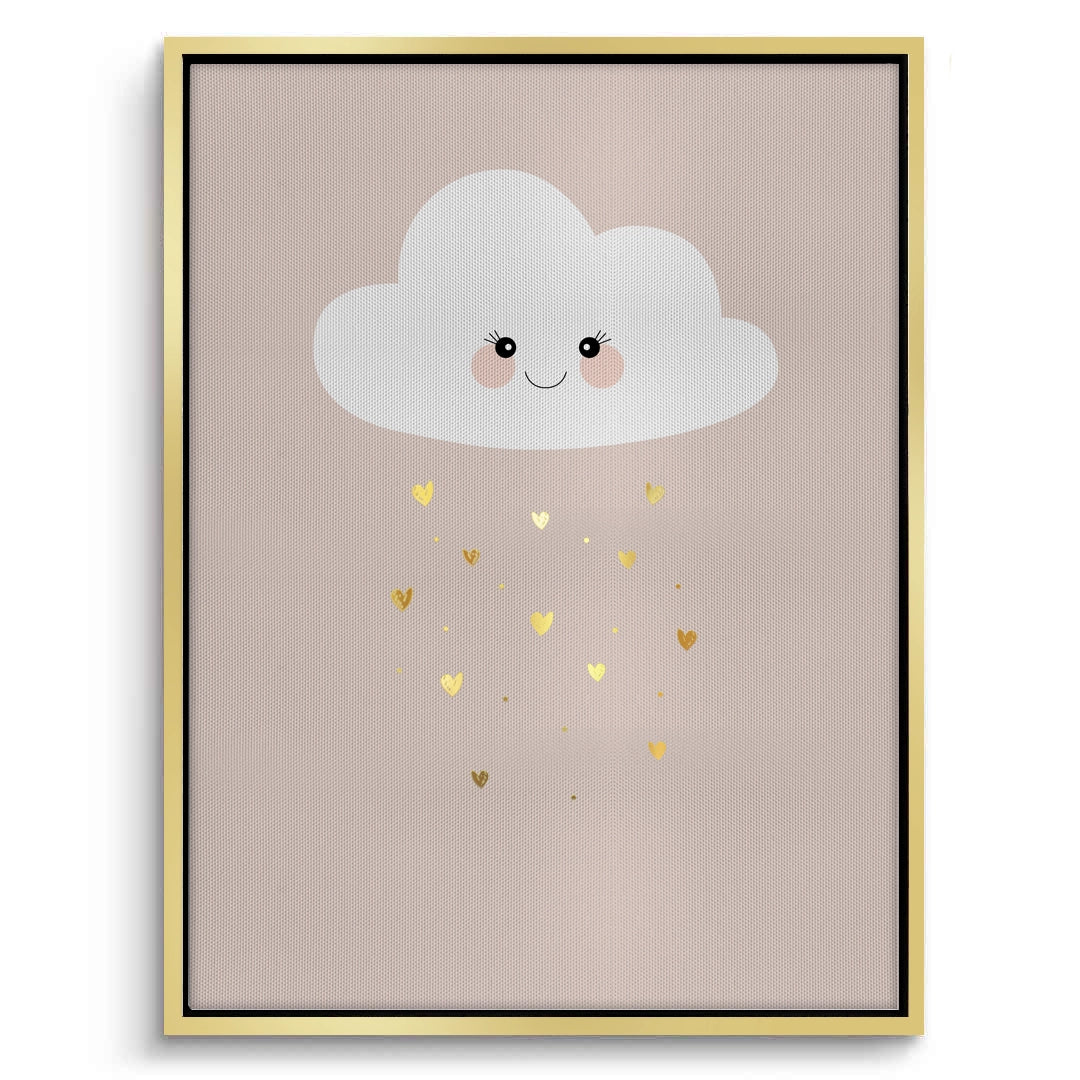 2Smiling Cloud Gold Rain - Canvas