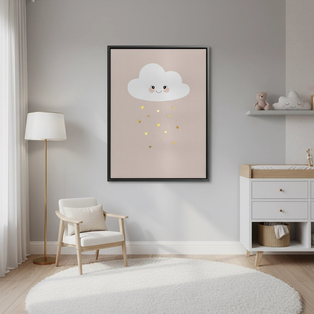 2Smiling Cloud Gold Rain - Canvas
