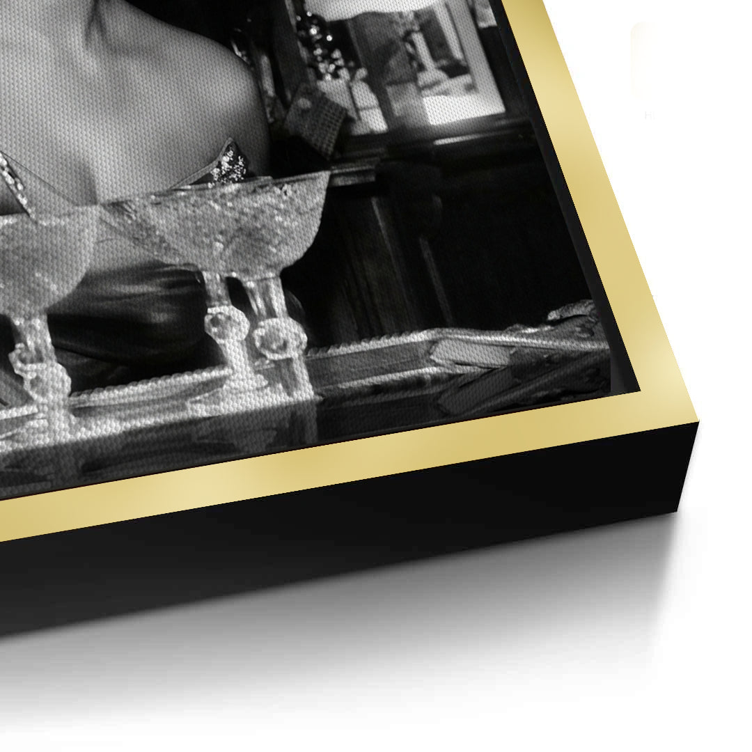2Sophia Loren Pouring Champagne - Canvas