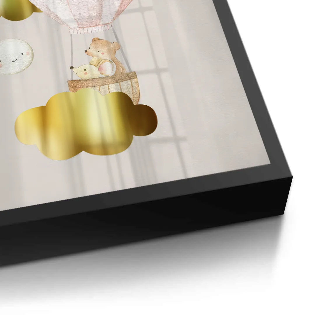 2Teddy Bear Hot Air Balloon - Fine Art