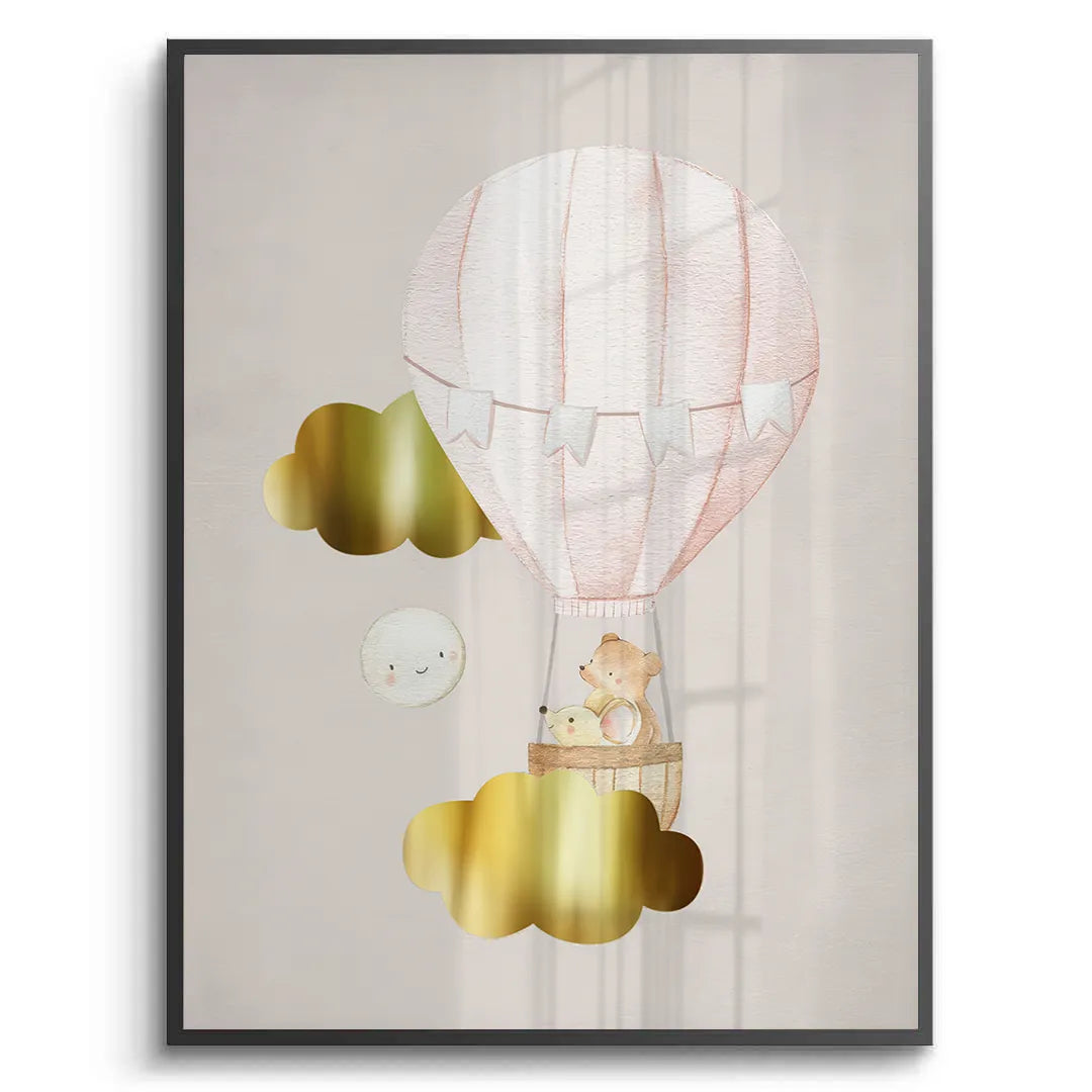 2Teddy Bear Hot Air Balloon - Fine Art