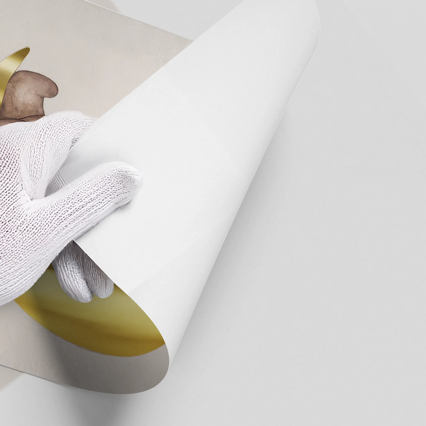 2Teddy Bear Sitting on Gold Moon - Poster