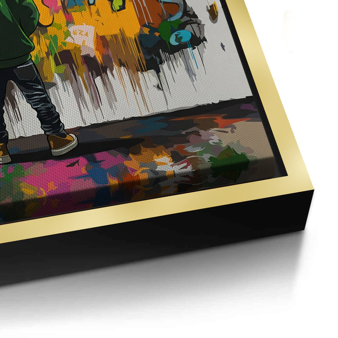 2Urban Graffiti Boy - Canvas