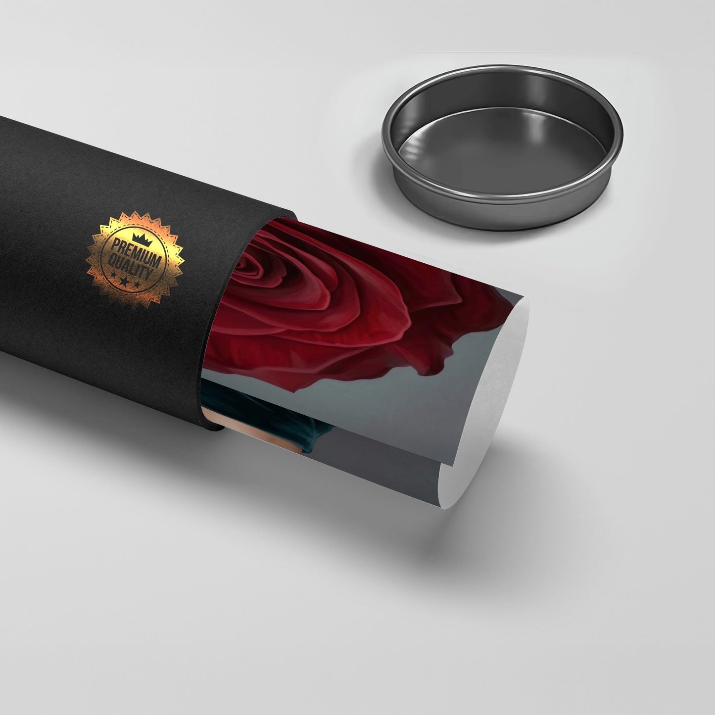 2Velvet Rose Portrait - Poster