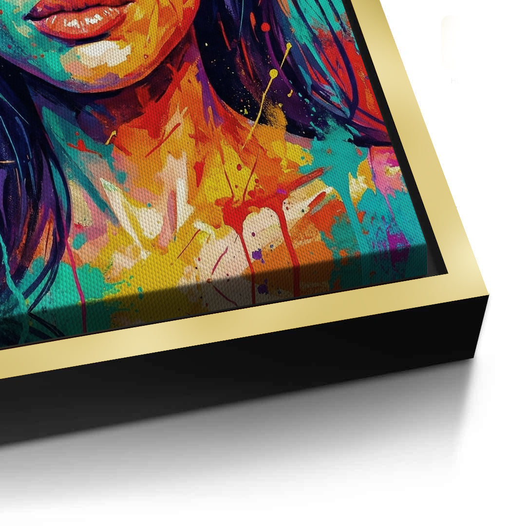 2Vibrant Angelina Pop Art - Canvas
