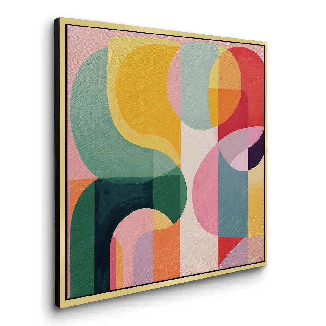2Vibrant Modern Shape  - Canvas