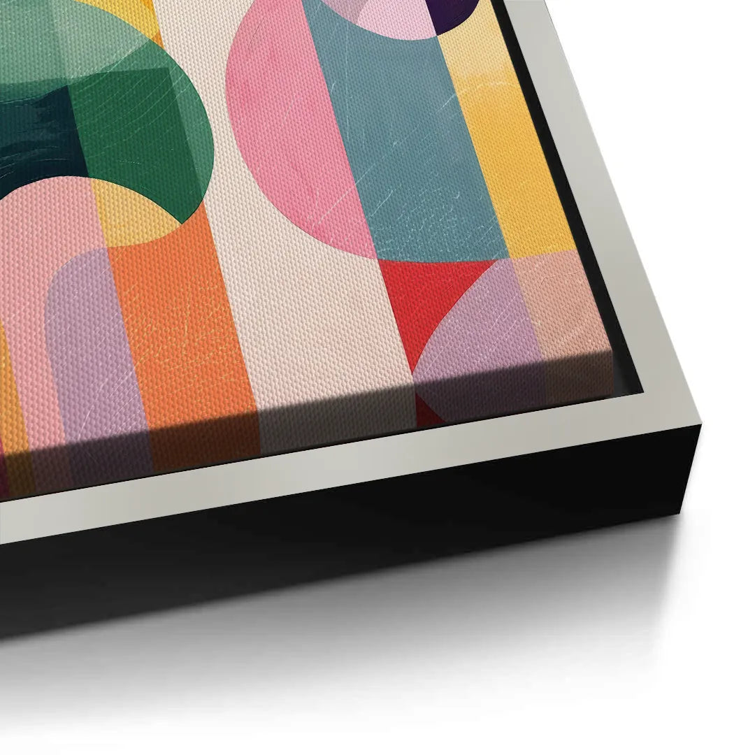 2Vibrant Modern Shape  - Canvas