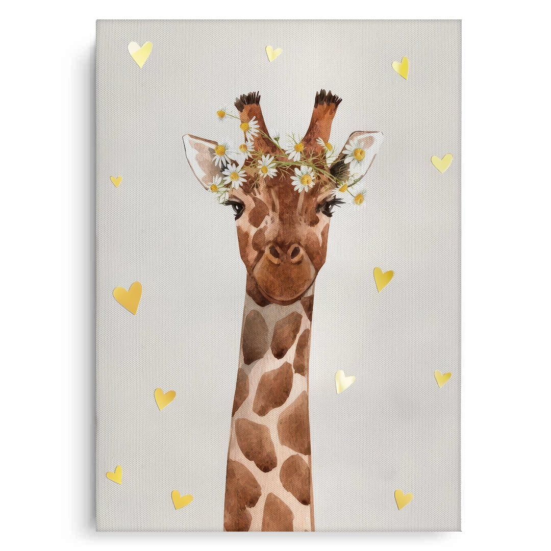 2Watercolor Giraffe  - Canvas