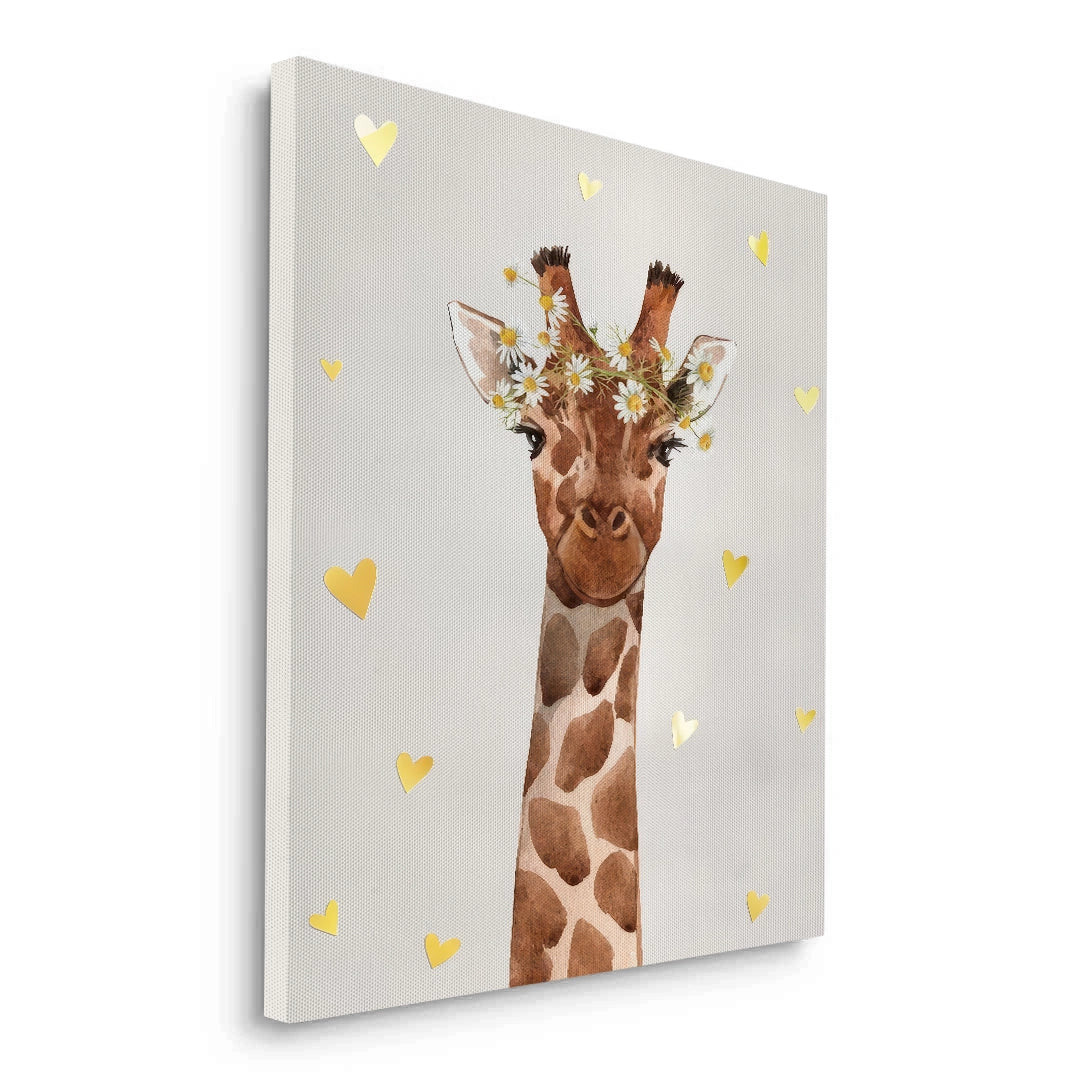 2Watercolor Giraffe  - Canvas