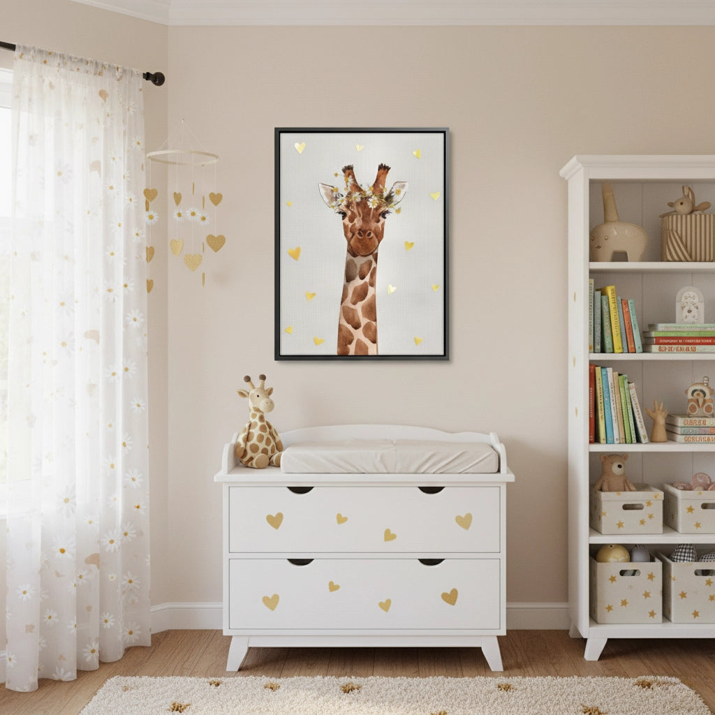 2Watercolor Giraffe  - Canvas
