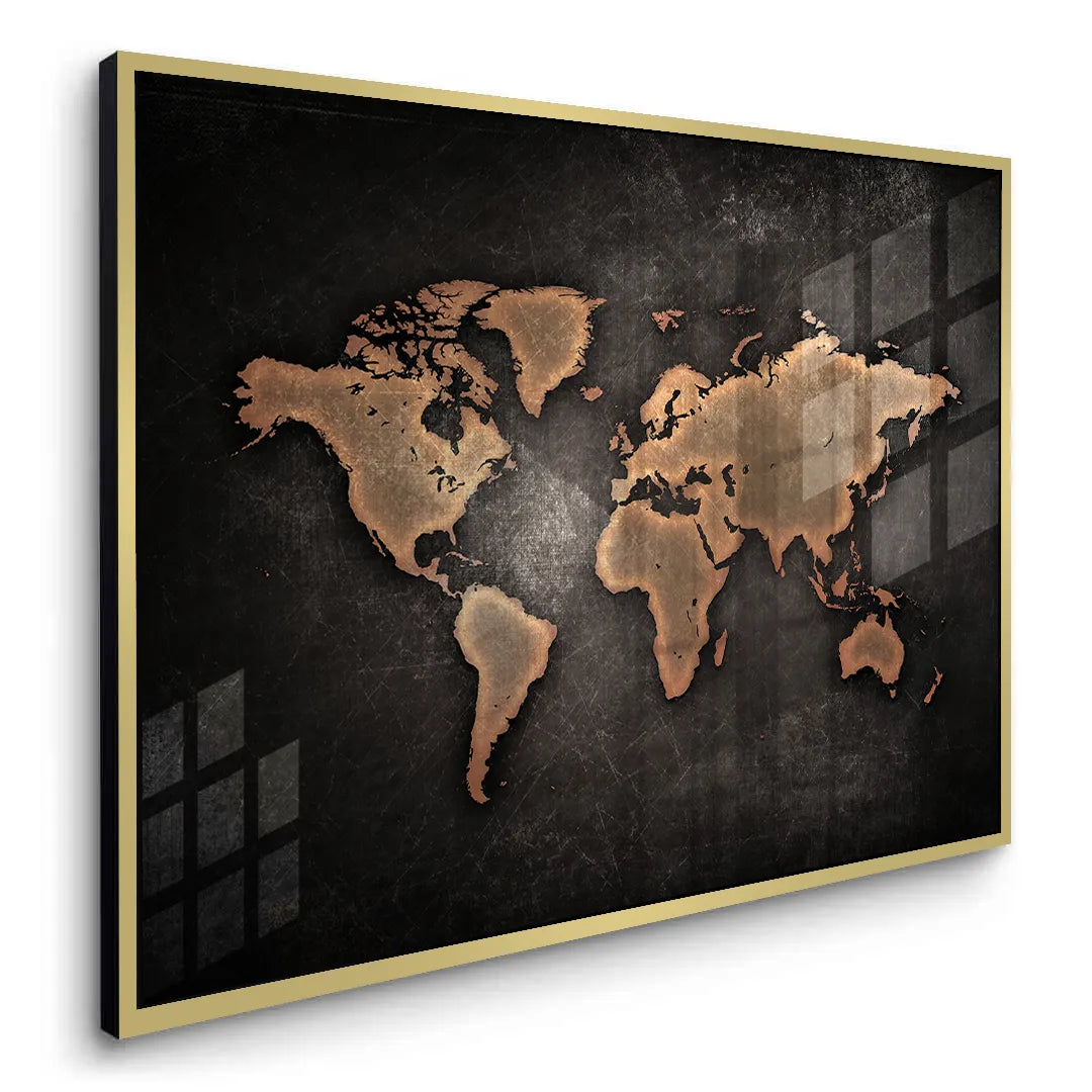 2World map texture - Acrylic