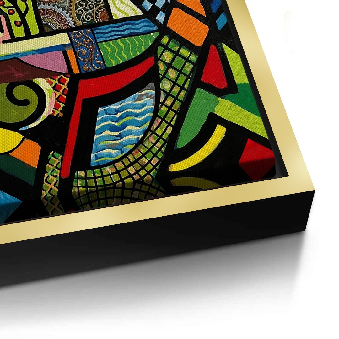 2Abstract Clockwork Bird - Canvas