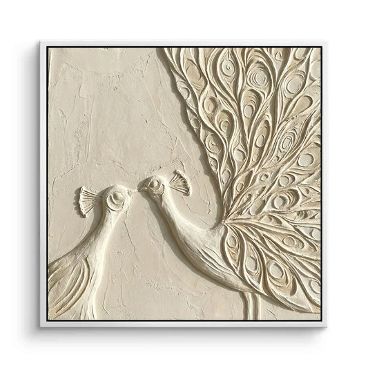 Premium textured wall art featuring peacock design for modern UAE spaces