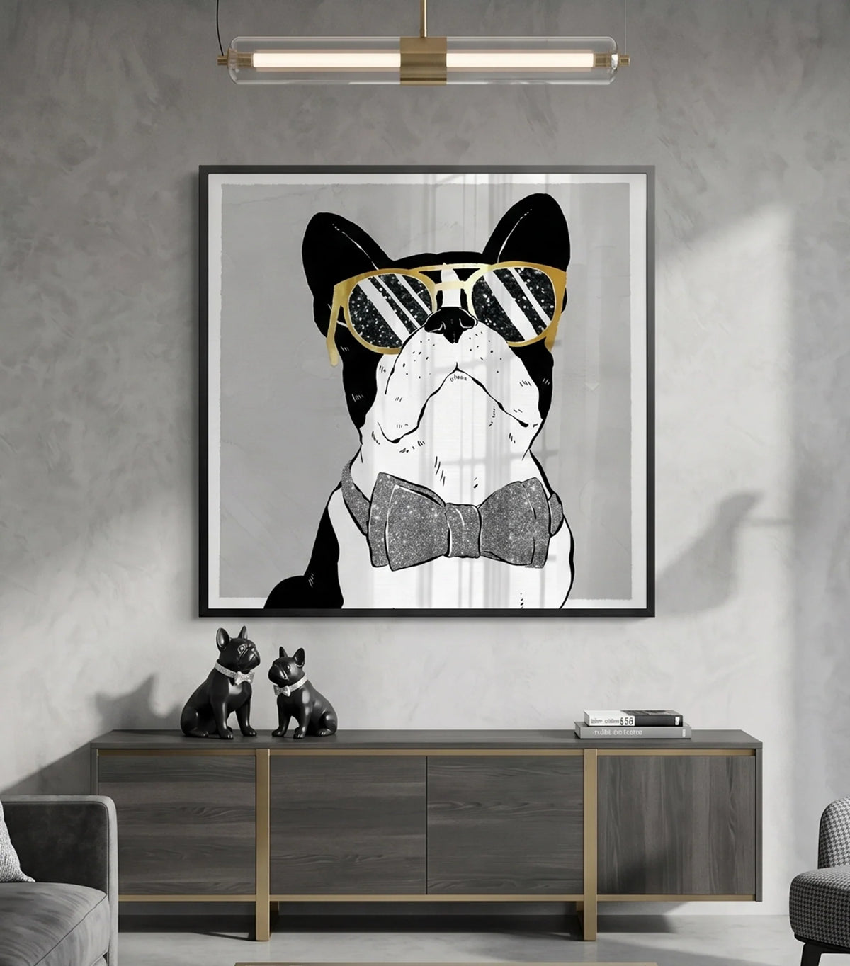 UAE animal artwork featuring Arabian wildlife like camels, falcons, and desert fauna, canvas print for wall decor.