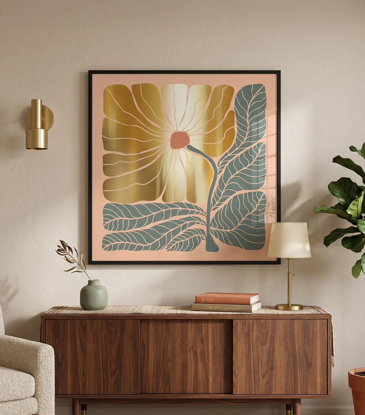 UAE contemporary nature canvas print, vibrant landscapes and desert scenes for home or office
