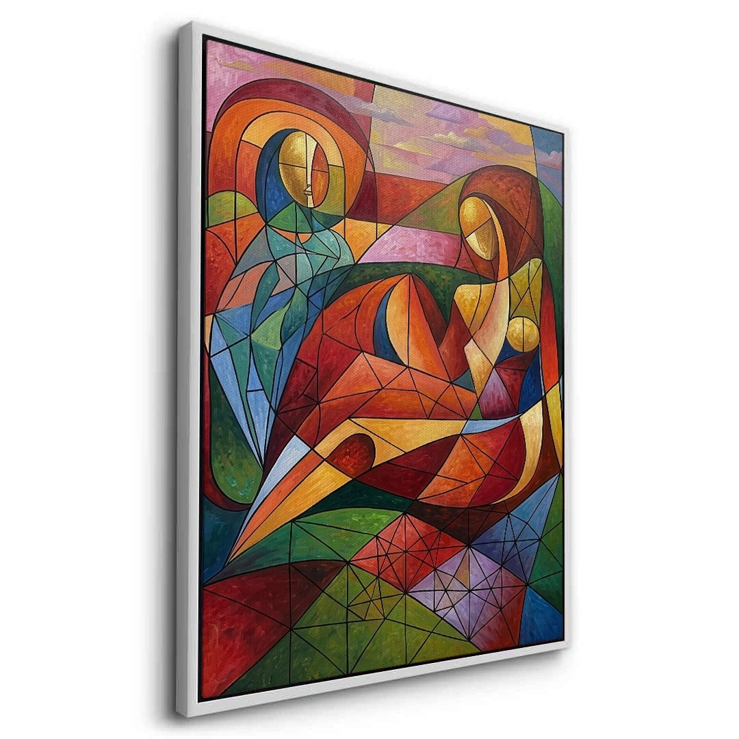 2Modern Abstract Figures - Canvas