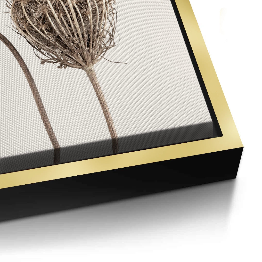 2Abstract Beige Nature Still Life - Canvas