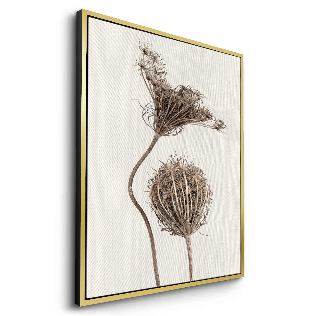 2Abstract Beige Nature Still Life - Canvas